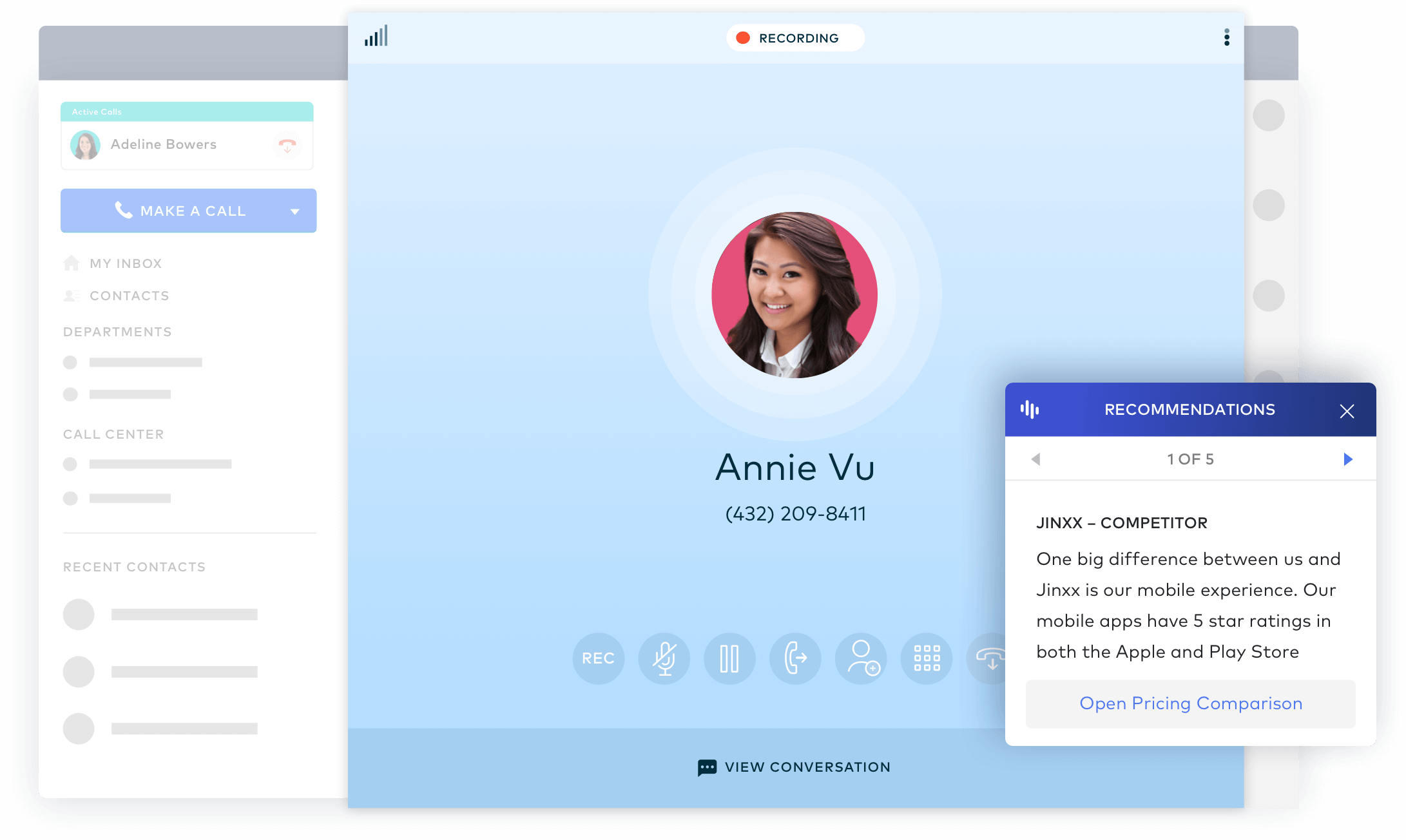 DialPad real-time suggestions
