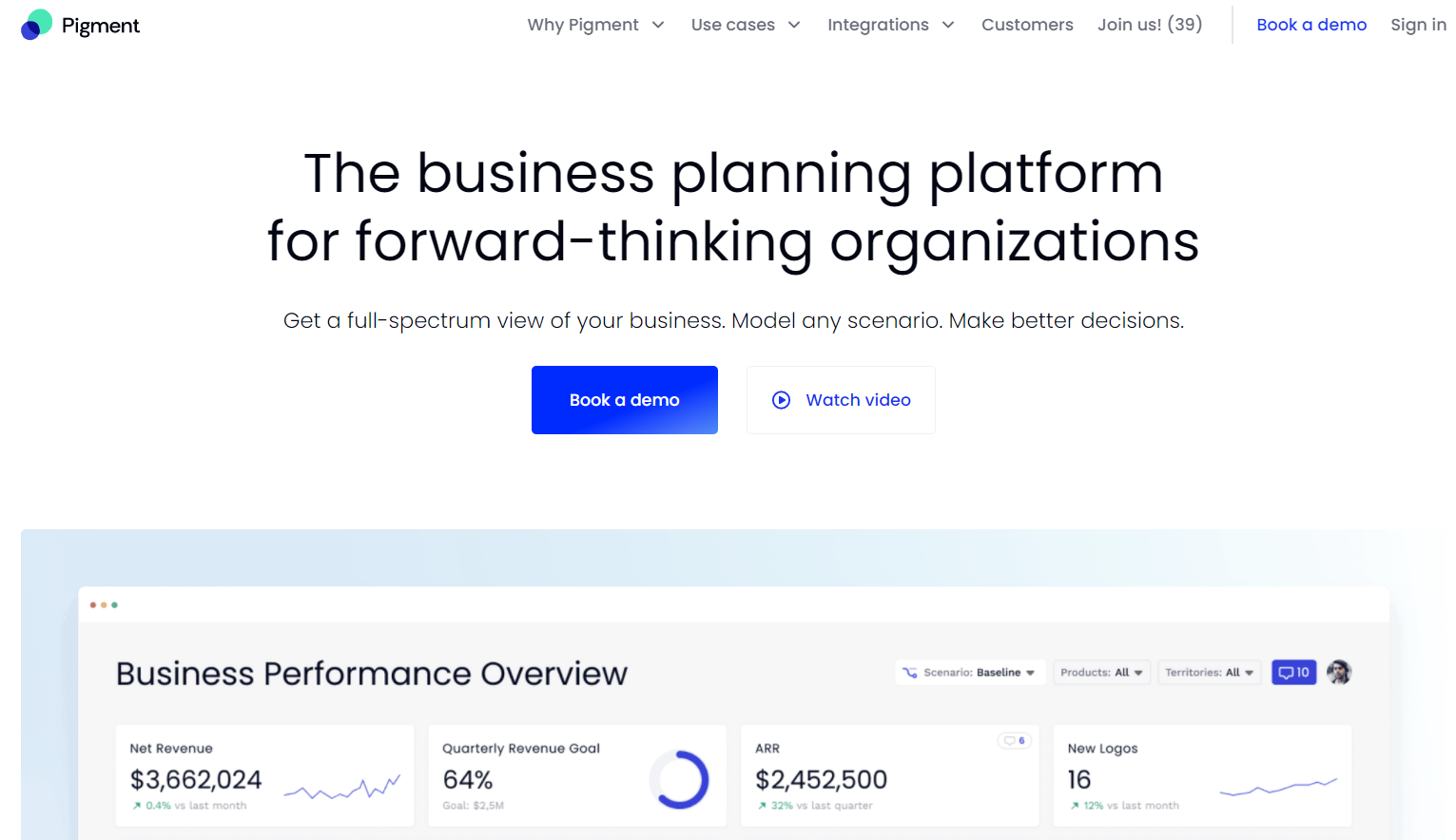Pigment - saas finance