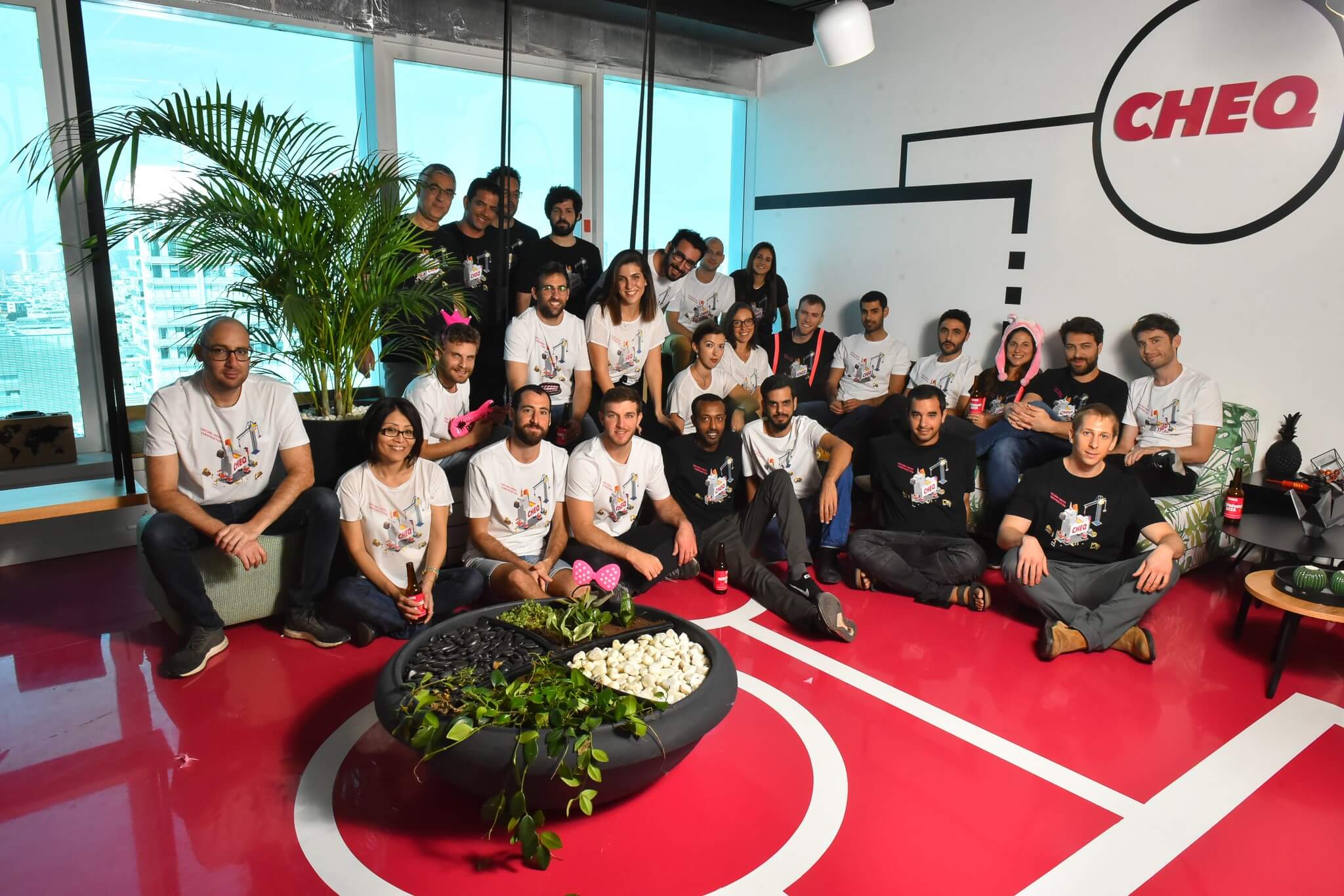 A photo of the Cheq.ai team
