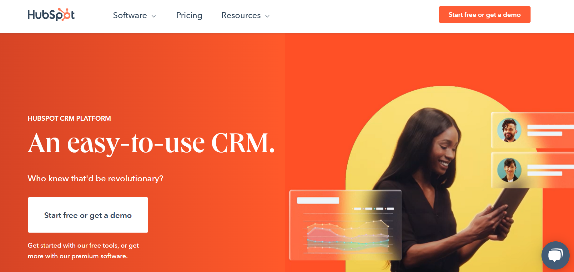 saas examples - hubspot