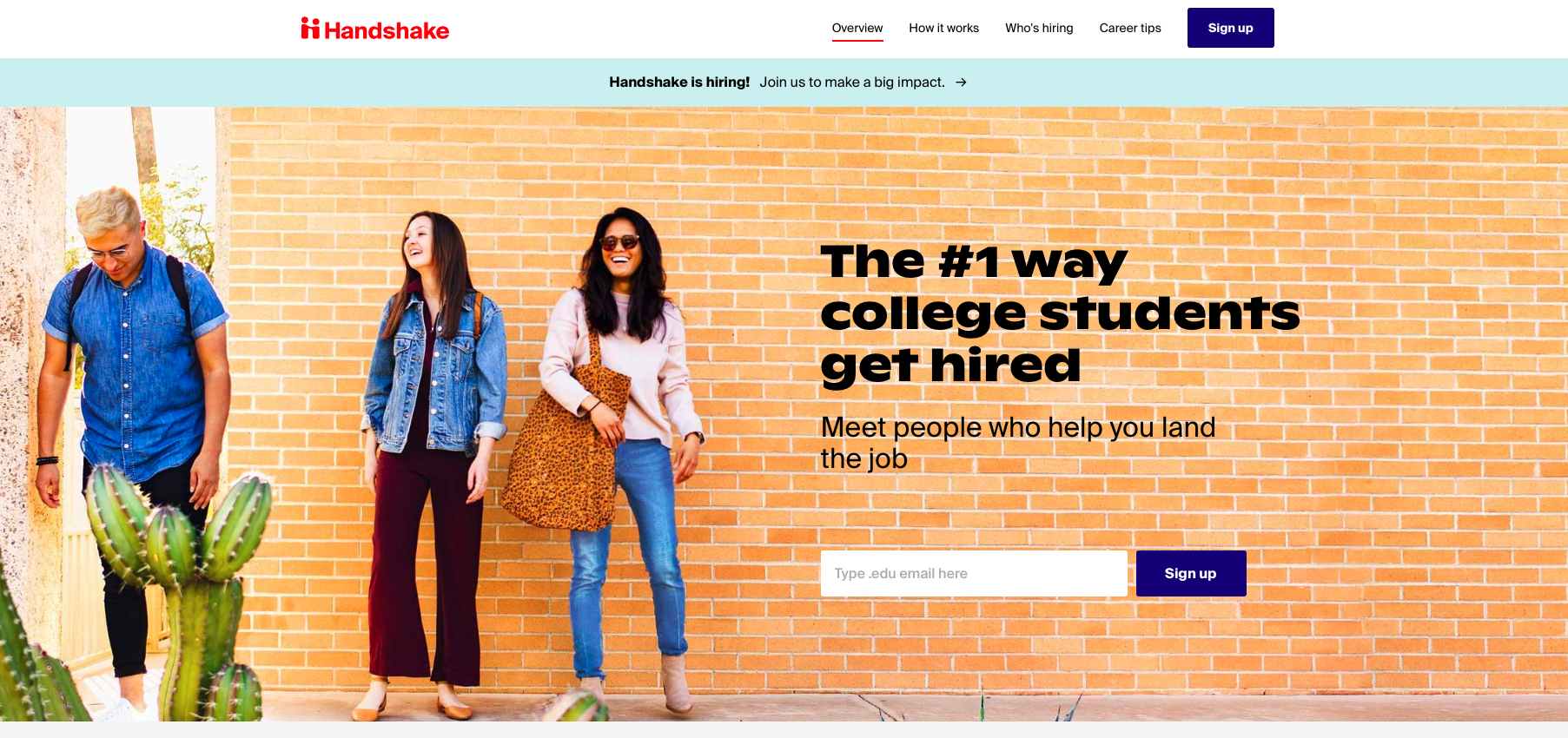 saas examples - handshake