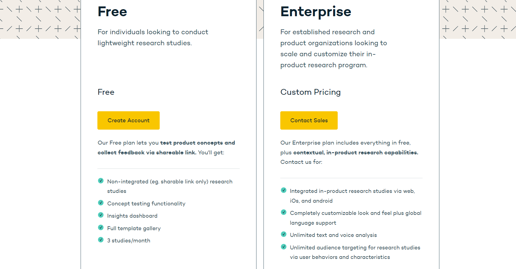 saas pricing - sprig