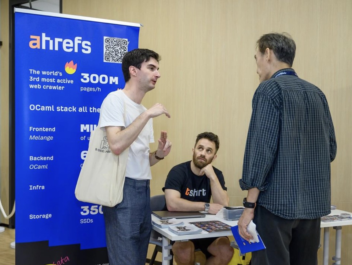 Ahrefs Representatives at Conference