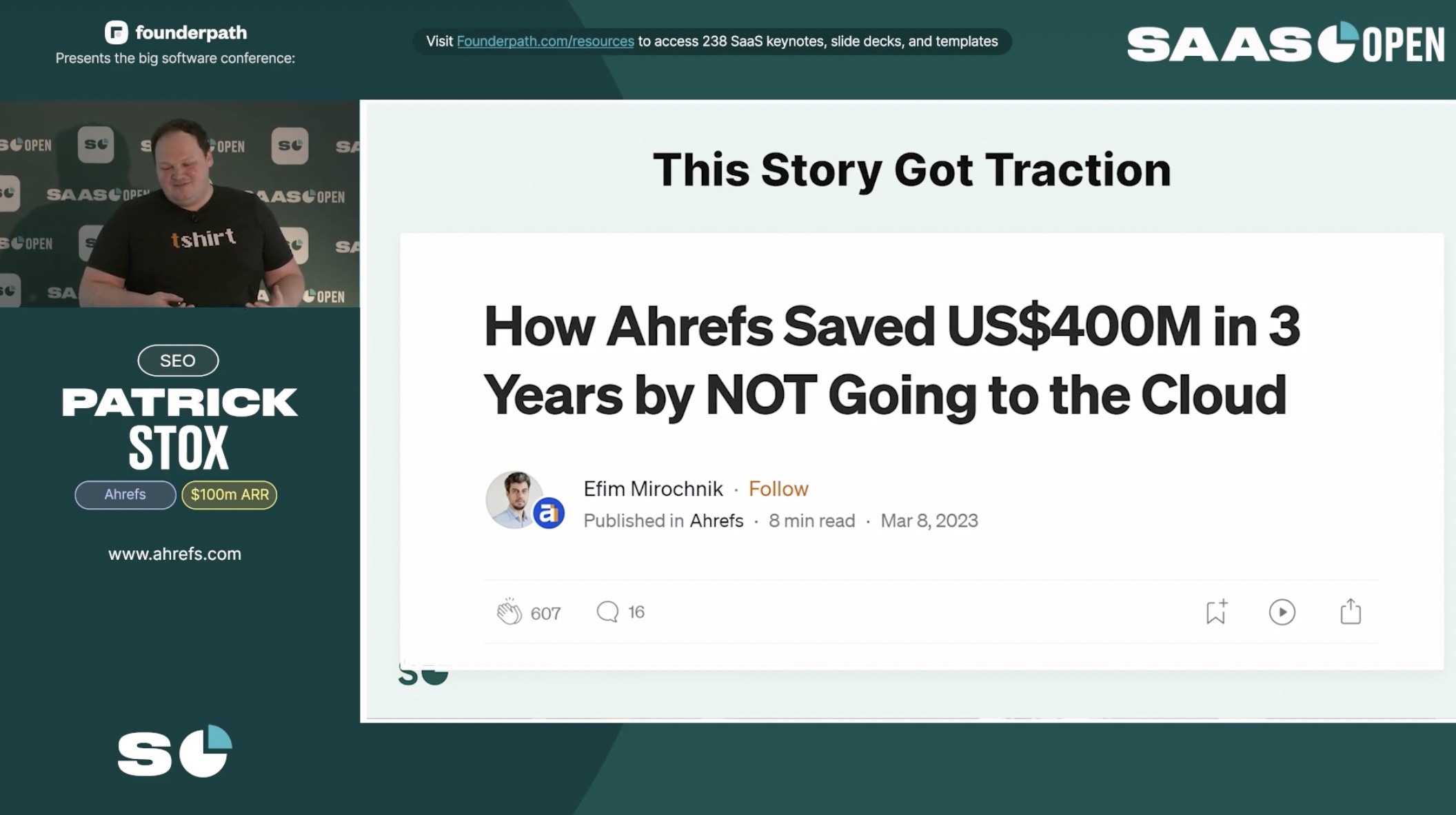 Ahrefs saved 400m