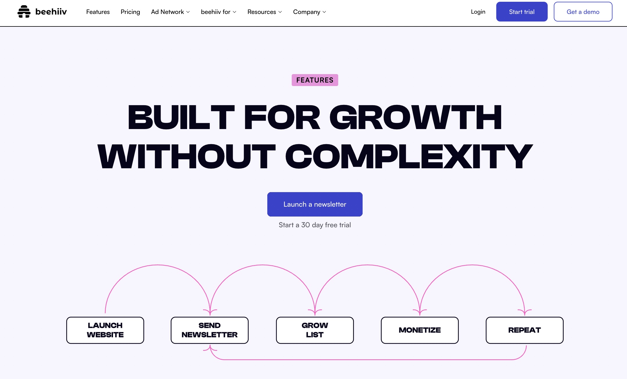 Beehiiv website