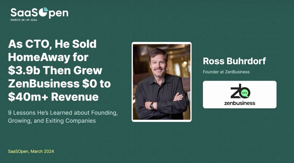 Ross Buhrdorf Sold HomeAway and Started ZenBusiness