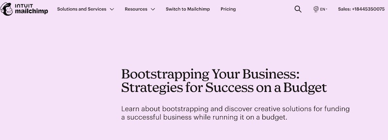 Bootsrapping Mailchimp