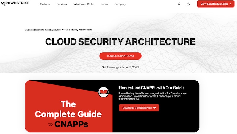 CrowdStrike Cloud Page