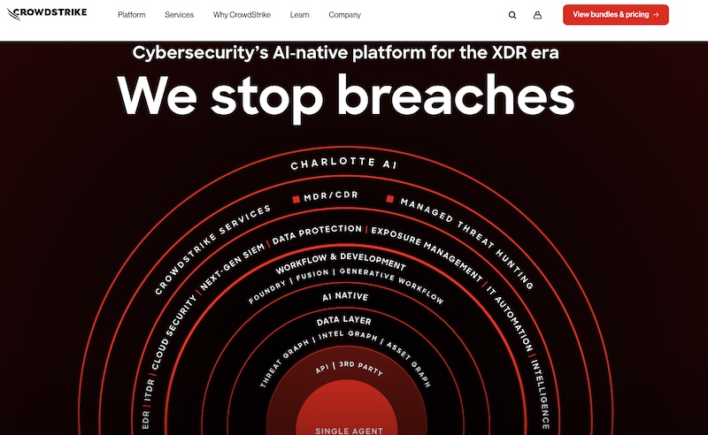 CrowdStrike Webpage