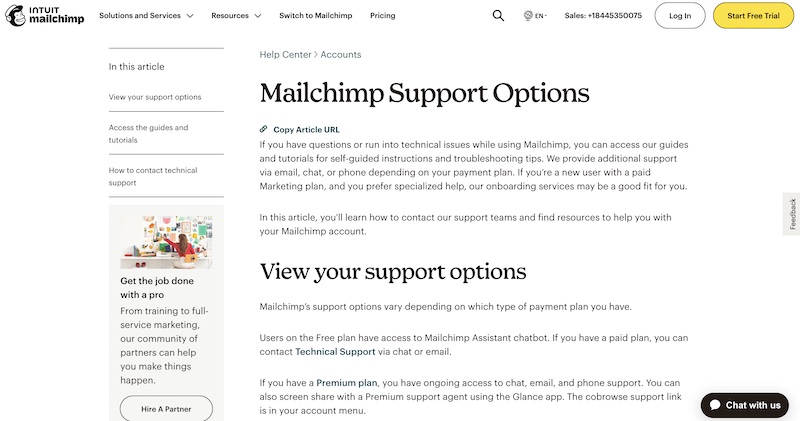 Mailchimp Customer Support