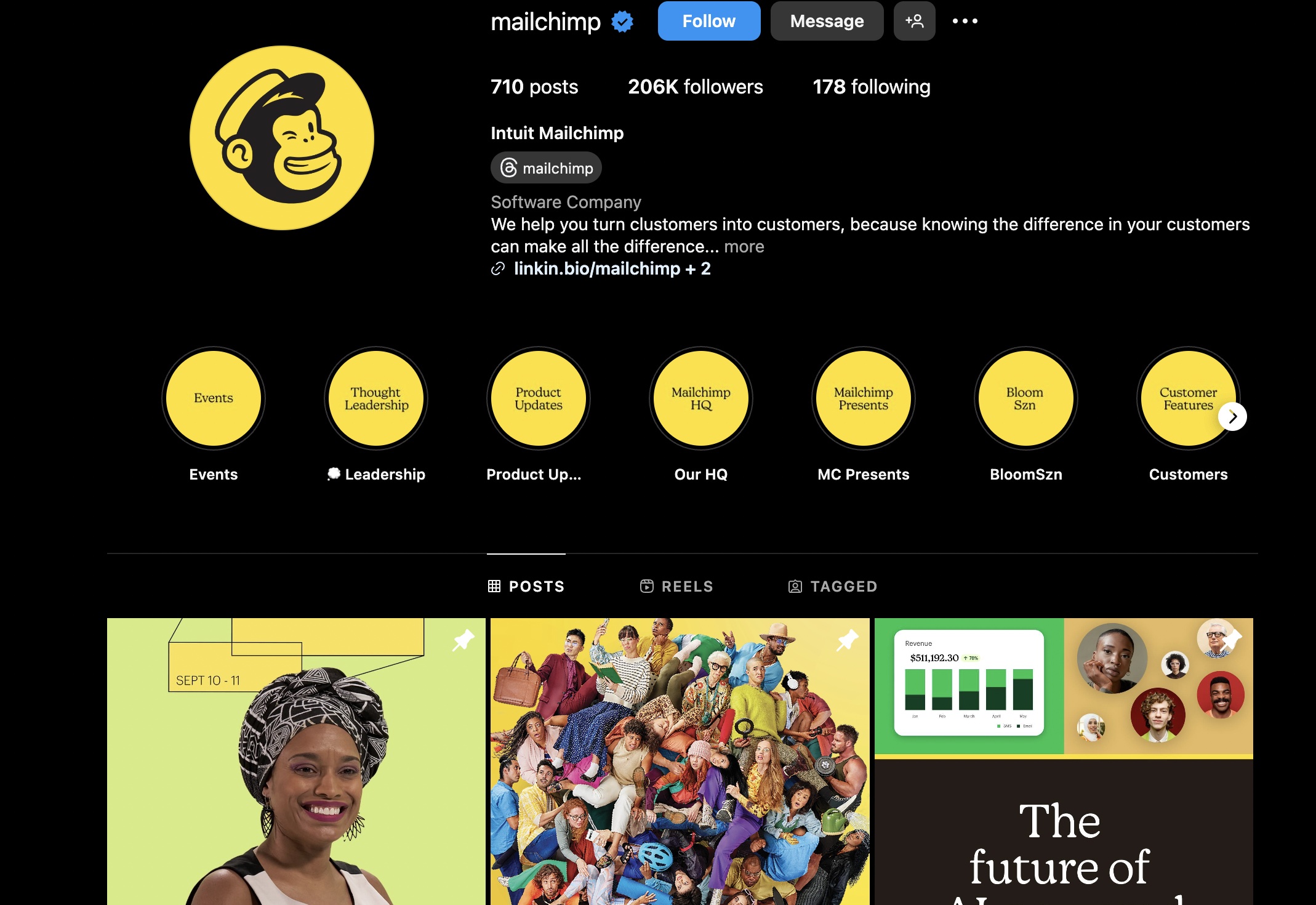 Mailchimp Instagram Representing Innovation