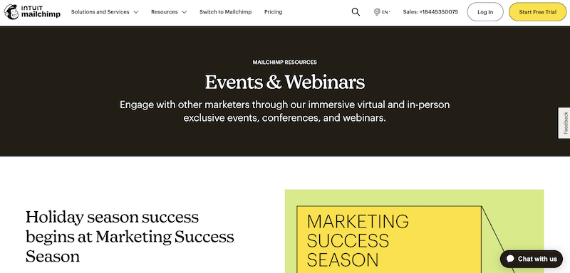 Mailchimp Webinars