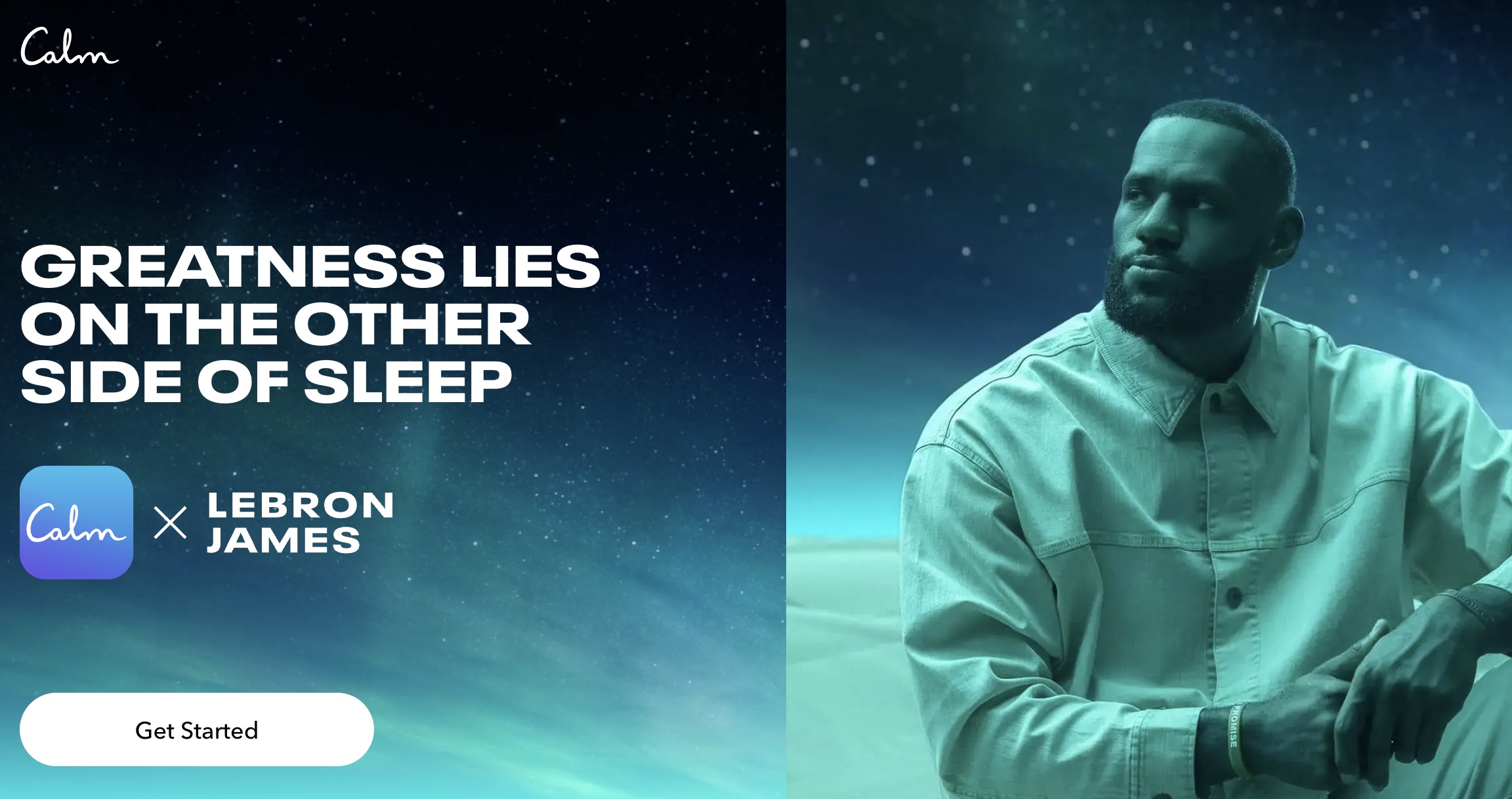 Calm partnership with Lebron James