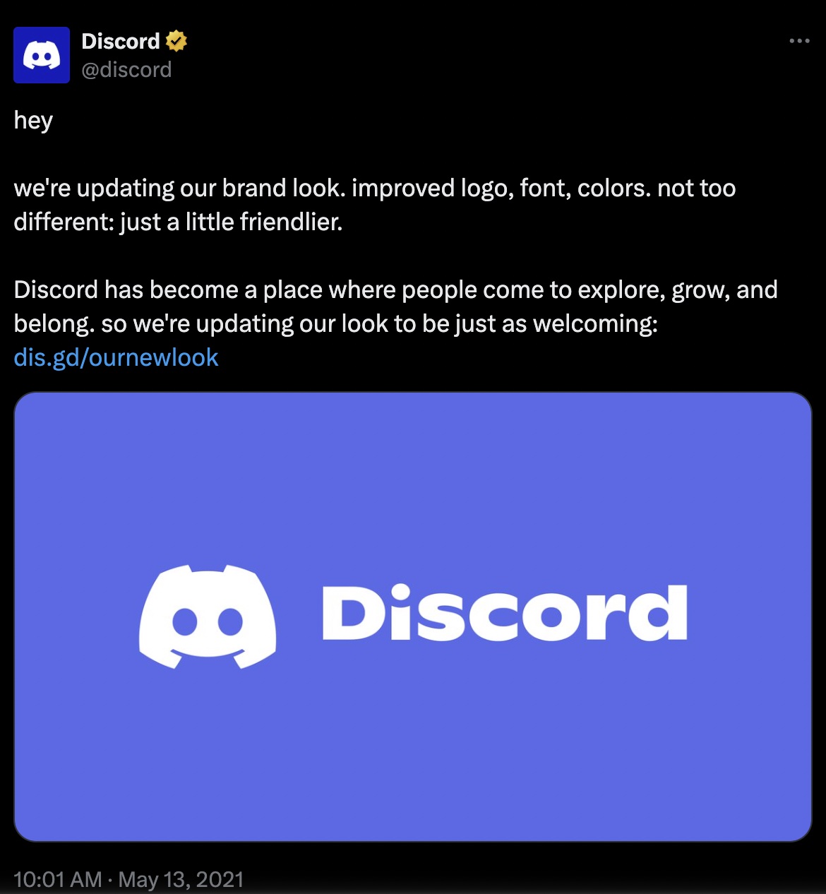 Discord's X Post on Updates