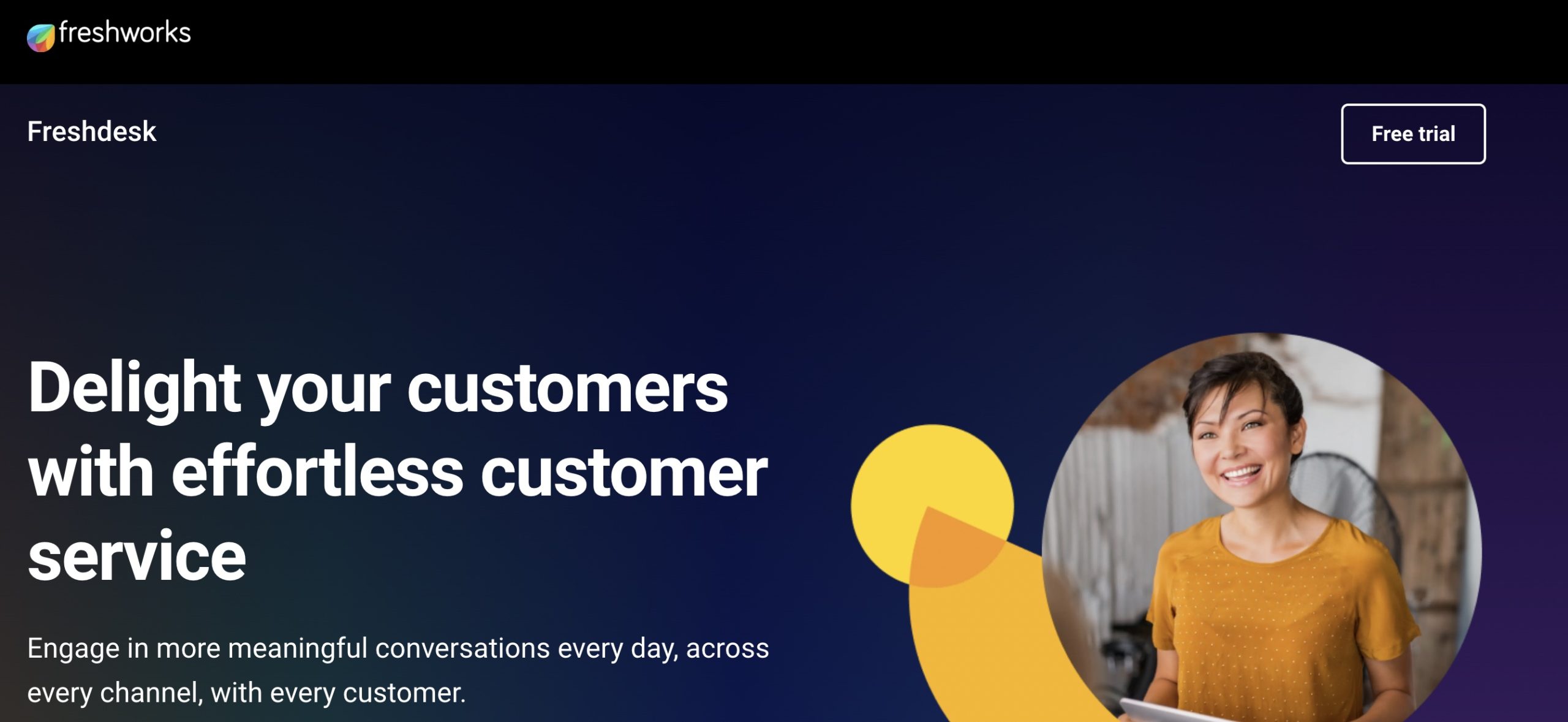 Freshdesk Service Page