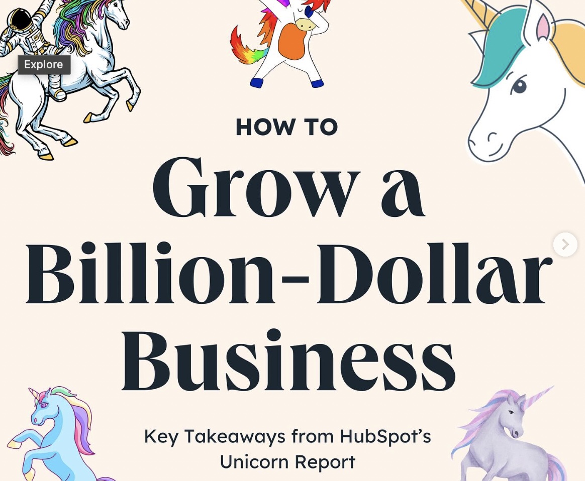 How to grow a billion dollar business hubspot post
