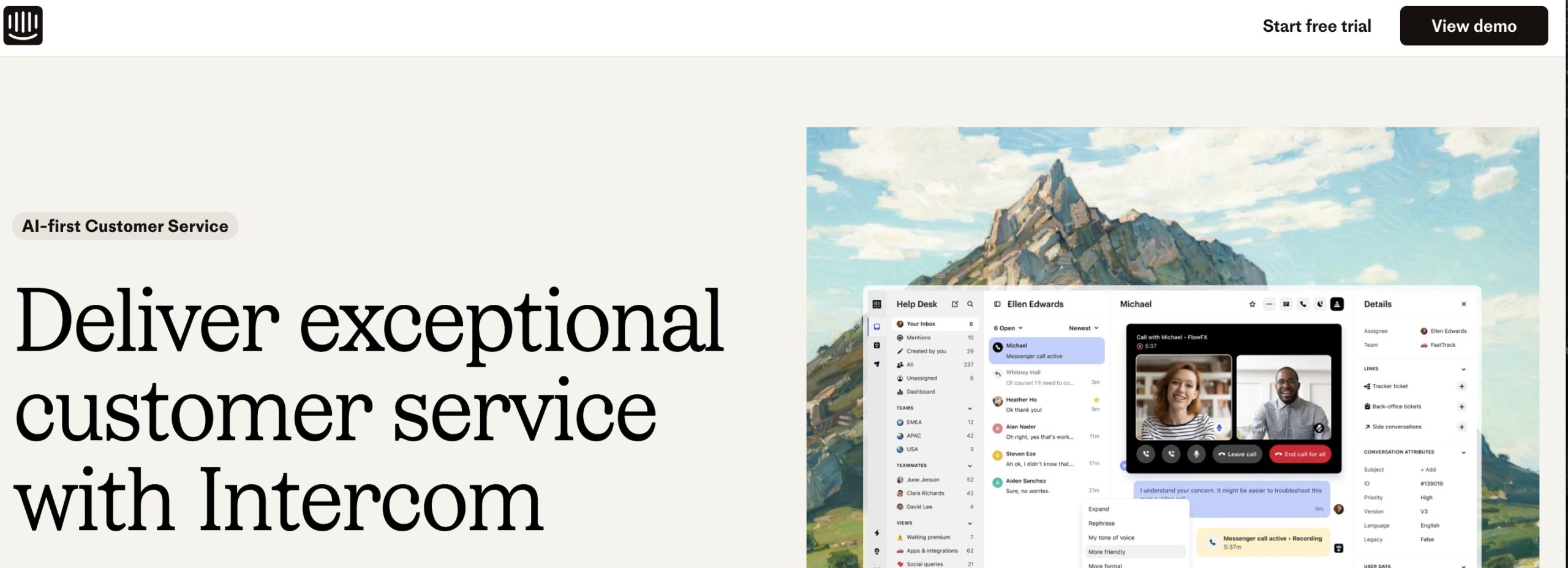 Intercom Service Page