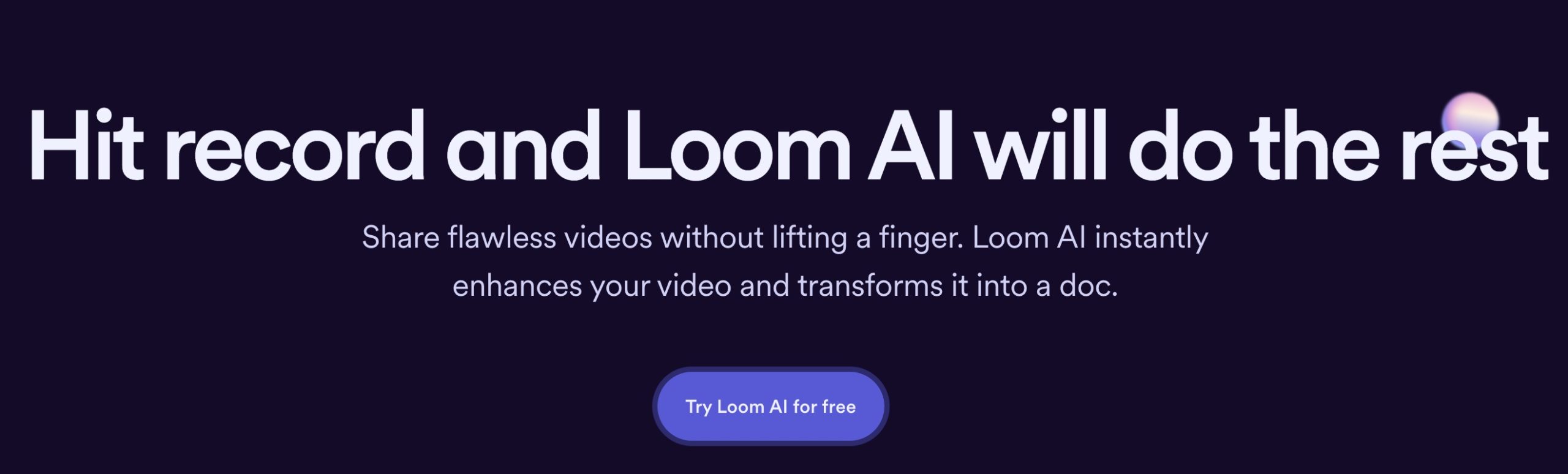 Loom's AI feature