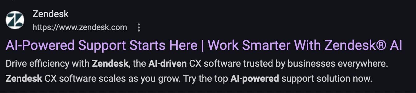 Zendesk AI support
