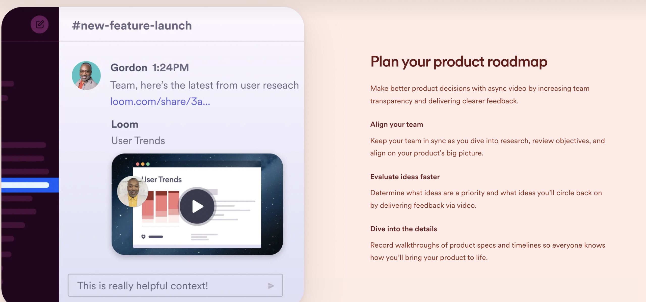 one of Loom's feature