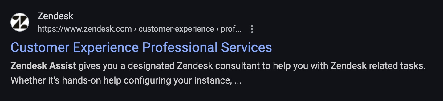 zendesk Professional Services & Consulting