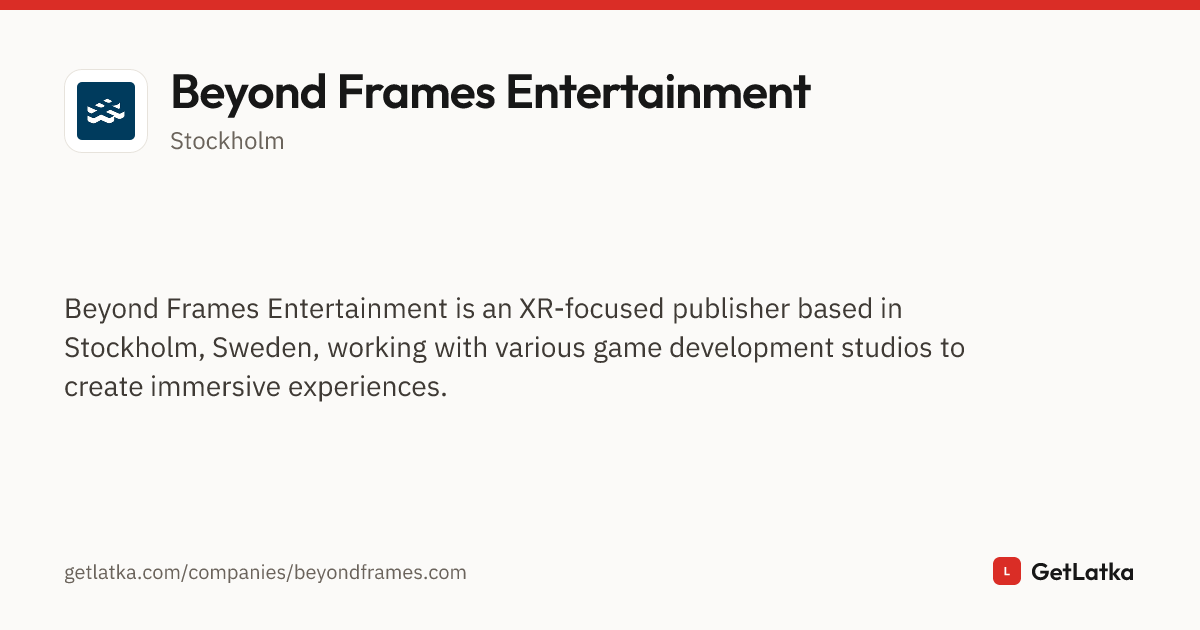 Beyond Frames Entertainment Profile (2026)