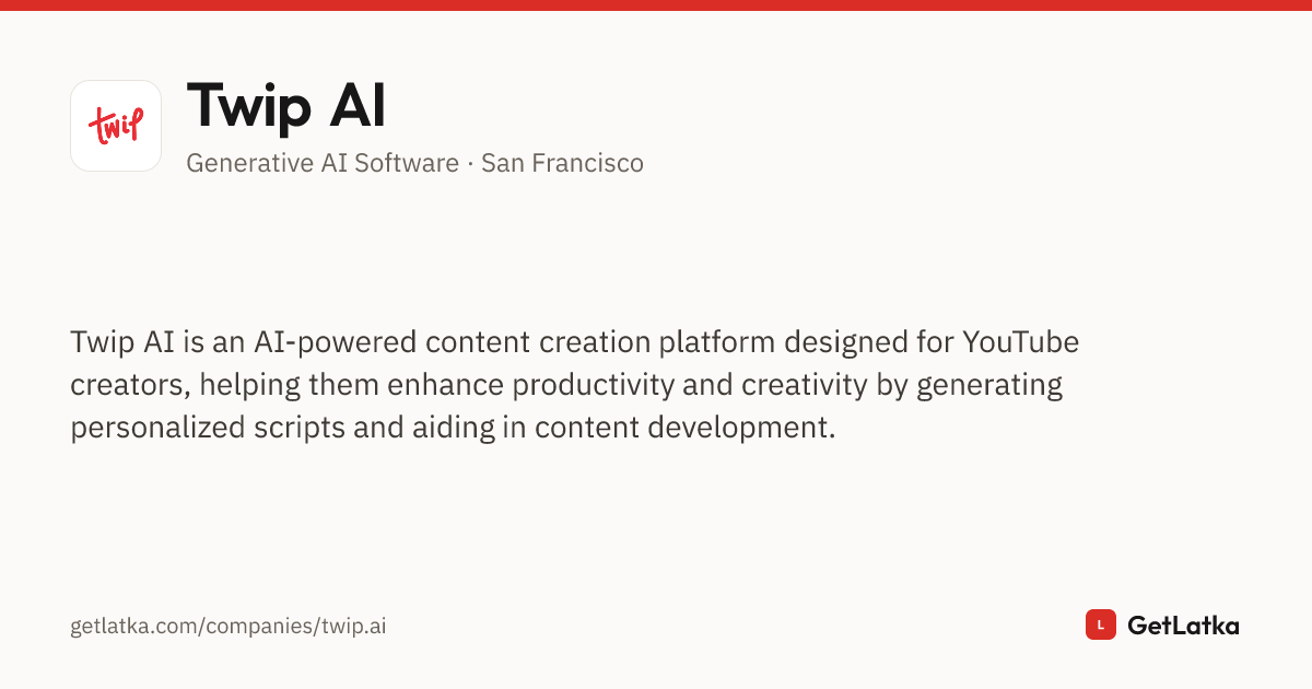Twip Twip AI Revenue, Valuation & Funding (2026)