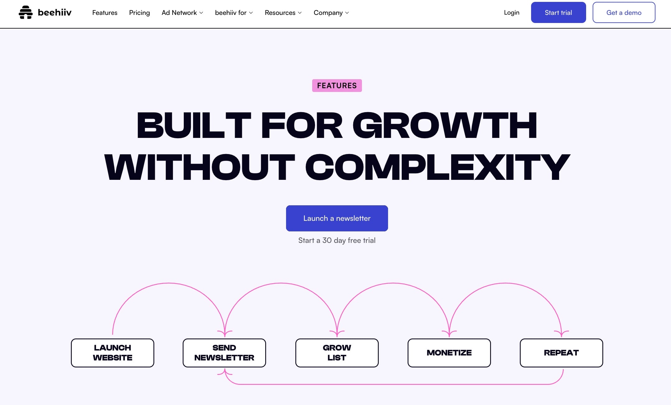 Beehiiv website