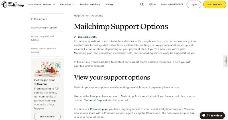 Mailchimp Customer Support