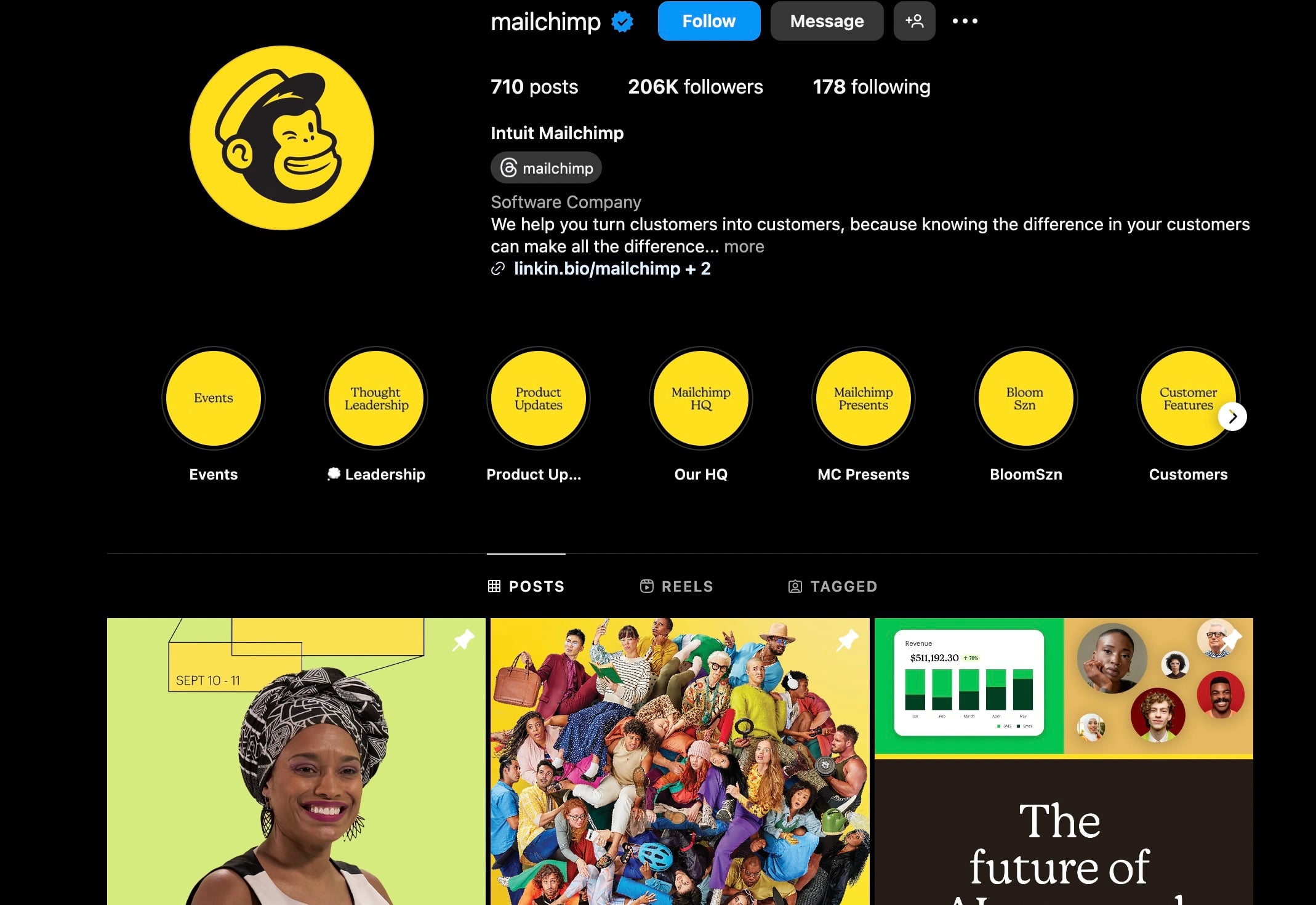 Mailchimp Instagram Representing Innovation