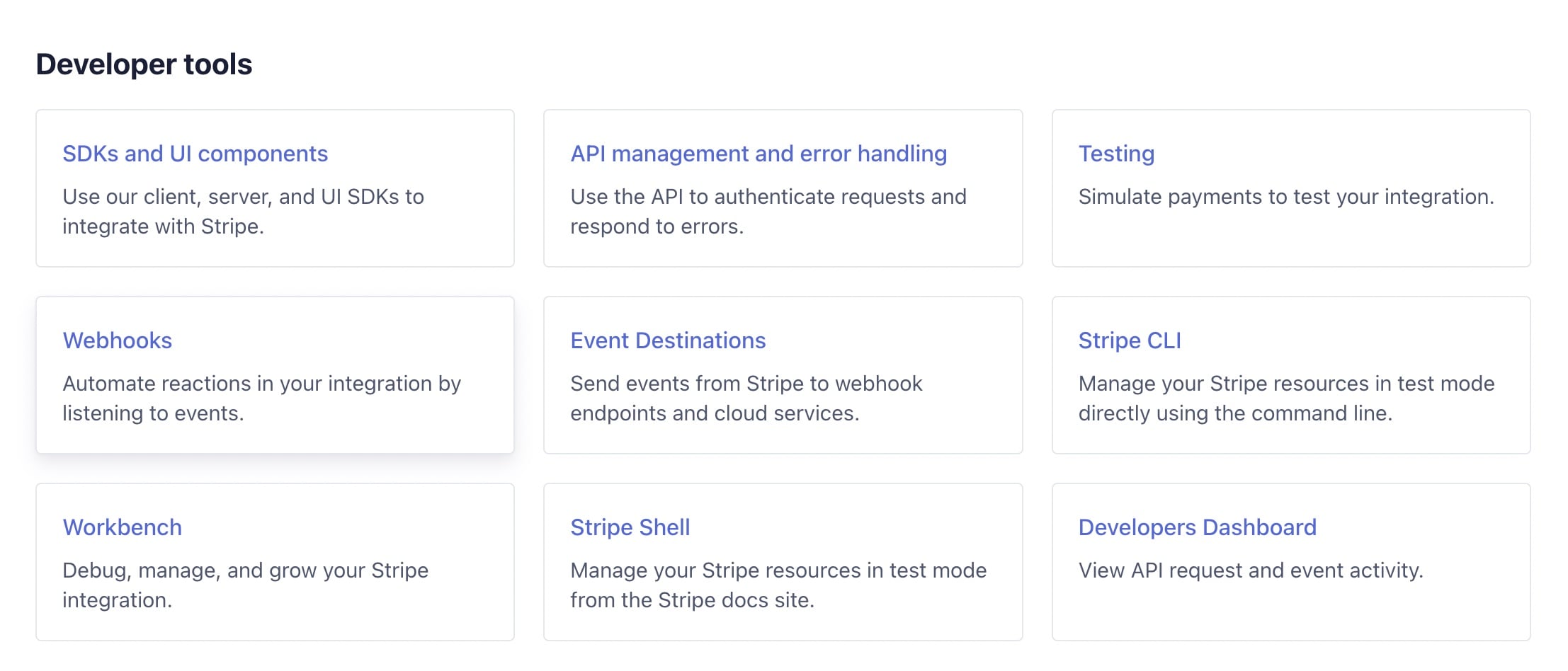 Stripe's Tools