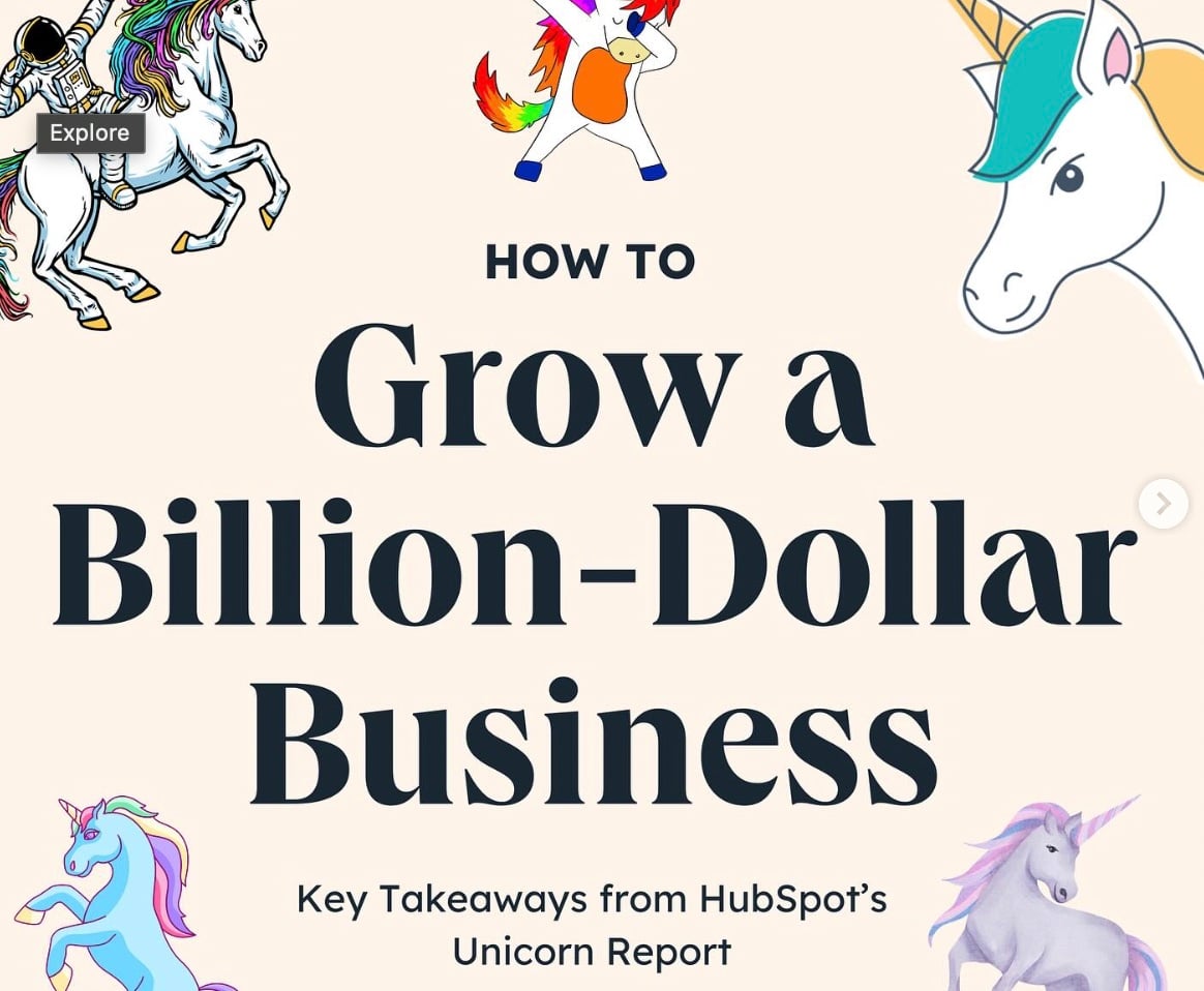 How to grow a billion dollar business hubspot post